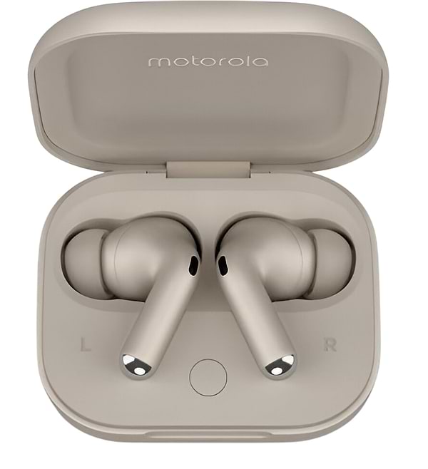 Фото - Наушники вкладыши беспроводные TWS Motorola Moto Buds+ Beach Sand (PG38C05742)