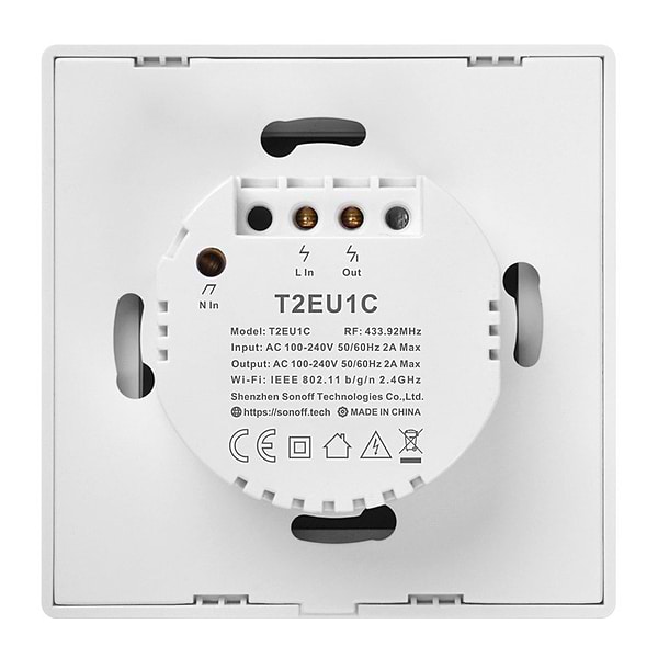 Фото - Беспроводной выключатель Sonoff T2EU1C-TX Wi-Fi