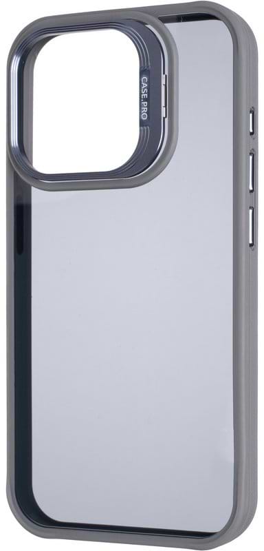 Фото - Чехол для смартфона Gelius Elegant Bumper Case Camera stand iPhone 15 Pro Grey (99488)