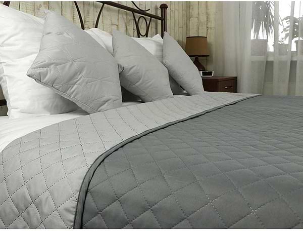 Фото - Покривало полуторне Руно 150х212 Grey темно сірий + світло сірий (360.52У_Grey)