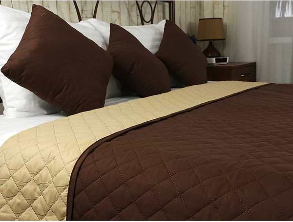 Фото - Покривало двоспальне Руно 220х240 Chocolate шоколадно-бежеве (330.52У_Chocolate)