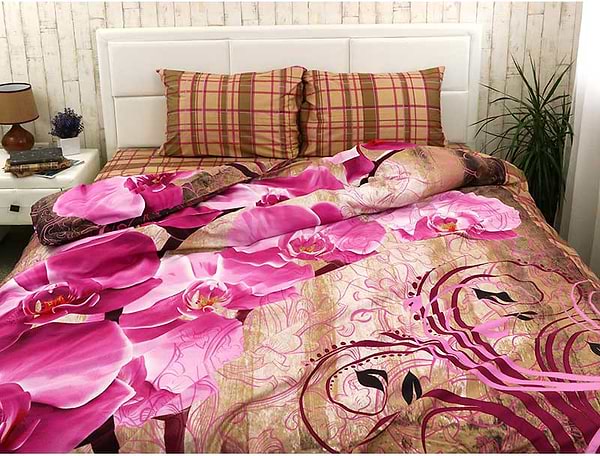 Фото - Комплект постільної білизни Руно Fuchsia сатин (845.137К_20-1315Fuchsia)