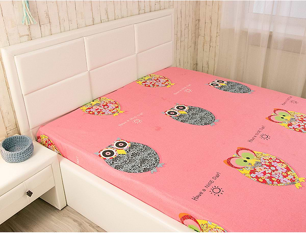 Фото - Простынь евро Руно 200х220 сатин (82.137_Owl)