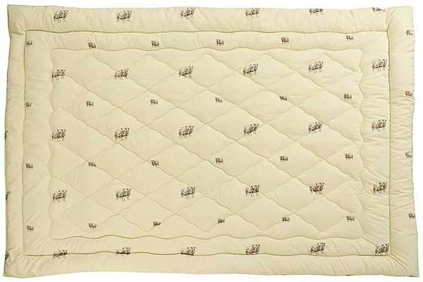 Фото - Ковдра зимова двоспальна євро Руно 200х220 мікрофайбер вовна (322.52ШК+У_Sheep)