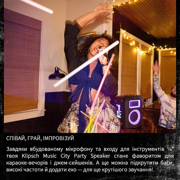 Фото - Портативна акустика Klipsch Miami Black (1073417)