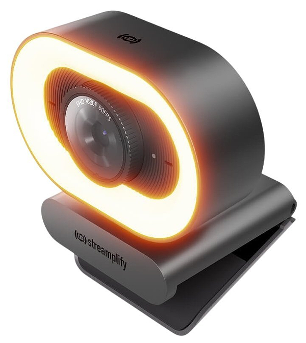 Фото - Веб-камера для комп'ютера Streamplify CAM PLUS-FHD-2M60-LIGHT Black (SPCW-CLFH221.11)