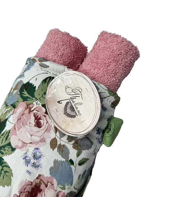 Фото - Набір рушник + прихватка Прованс рожевий 19х34 см (033331)