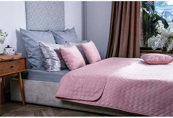 Фото - Покривало двоспальне Руно 180х220 велюр (340.55_Rose) Фото - Покривало двоспальне Руно 180х220 велюр (340.55_Rose)