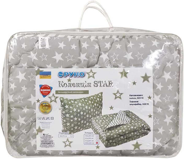 Фото - Одеяло всесезонное двуспальное евро Руно 200х220 силиконовое (322.52Star)