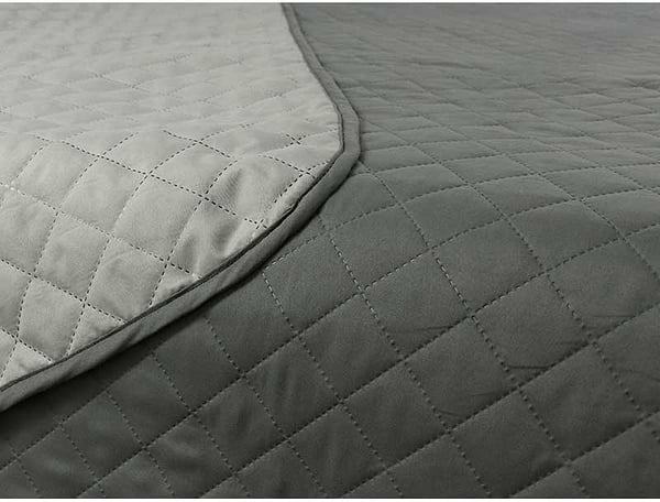 Фото - Покривало полуторне Руно 150х212 Grey темно сірий + світло сірий (360.52У_Grey)