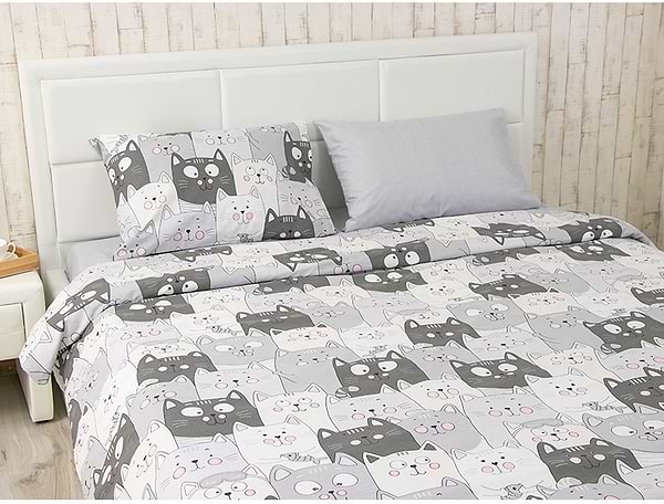 Фото - Комплект постільної білизни Руно Grey Cat бязь (845.114Б_Grey Cat)