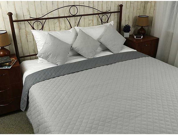 Фото - Покривало полуторне Руно 150х212 Grey темно сірий + світло сірий (360.52У_Grey)