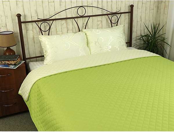 Фото - Покрывало полуторное Руно 150х212 микрофайбер Астурия молочно-салатовое (360.52У_Астурия)