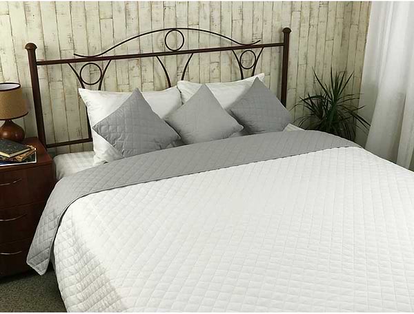 Фото - Покривало двоспальне Руно 220х240 White Grey біло-сіре (330.52У_White Grey)