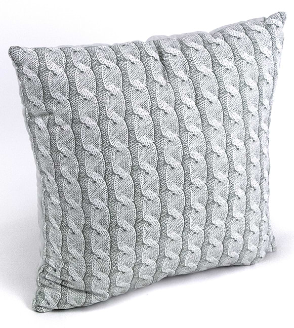 Подушка декоративна Руно 50х50 (Р306.52_Grey Braid) - Фото 1