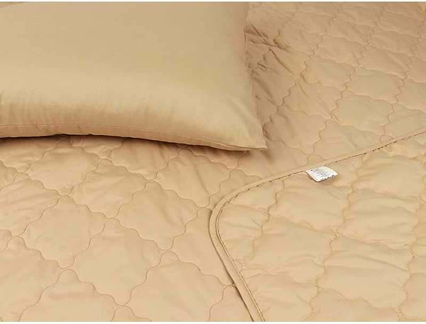 Фото - Ковдра літня полуторна Руно 172х205 вовняна Комфорт (316.52ШКУ_Бежевий)