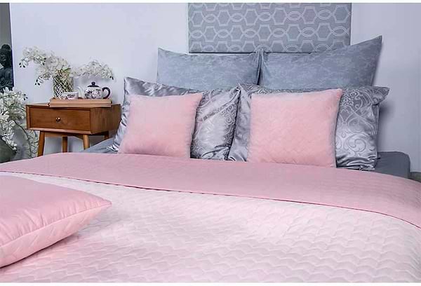 Фото - Покривало двоспальне Руно 180х220 велюр (340.55_Rose)