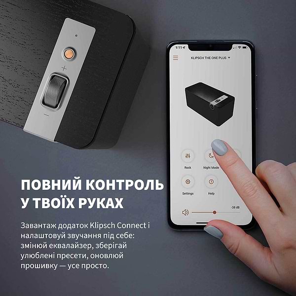 Фото - Портативная акустика Klipsch The One Plus Walnut (1071965)