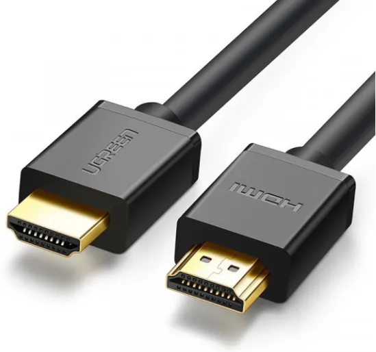 Фото - Уценка - Кабель HDMI UGREEN HDMI M - M, 1.0 м, V2.0 Cafule 4K, HD104 Black (10106)