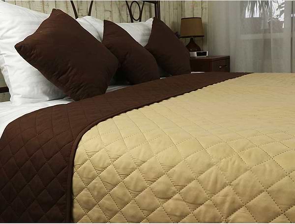 Фото - Покривало двоспальне Руно 220х240 Chocolate шоколадно-бежеве (330.52У_Chocolate)