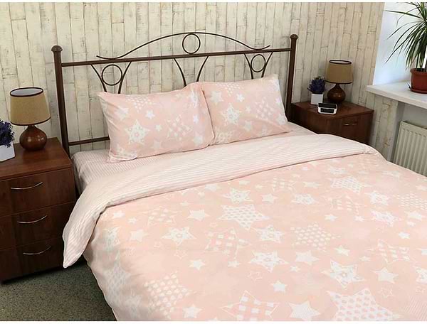 Фото - Комплект постельного белья Руно Beige star_1 бязь (845.114Б_Beige star_1)