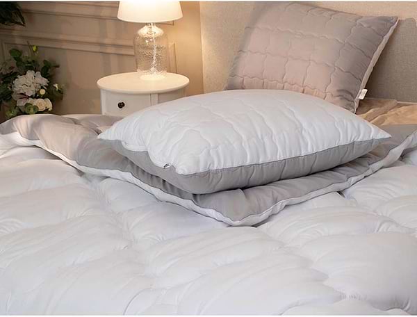 Фото - Ковдра зимова полуторна Руно 140х205 силіконова (321.52_Grey White)