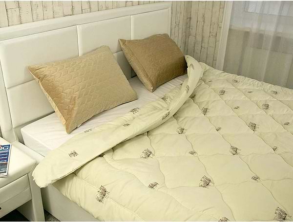 Фото - Ковдра зимова двоспальна євро Руно 200х220 мікрофайбер вовна (322.52ШК+У_Sheep)