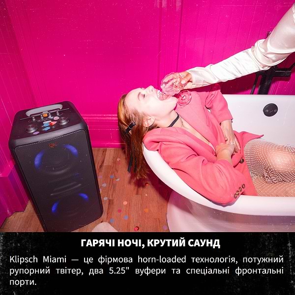 Фото - Портативна акустика Klipsch Miami Black (1073417)