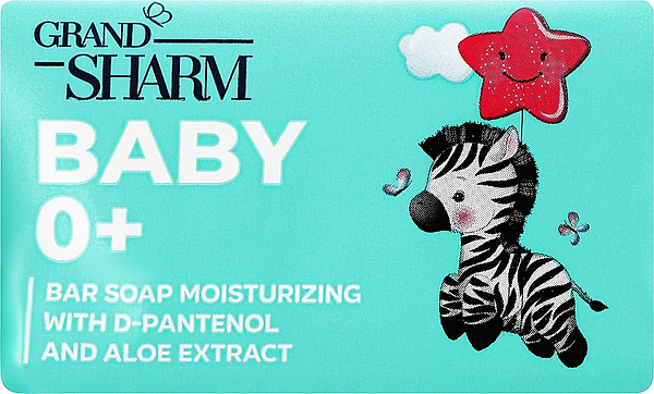 Фото - Мило кускове дитяче Grand Шарм Зволожуюче з D- пантенолом і екстрактом алое 0+ 70 г (4820195509807) Фото - Мило кускове дитяче Grand Шарм Зволожуюче з D- пантенолом і екстрактом алое 0+ 70 г (4820195509807)