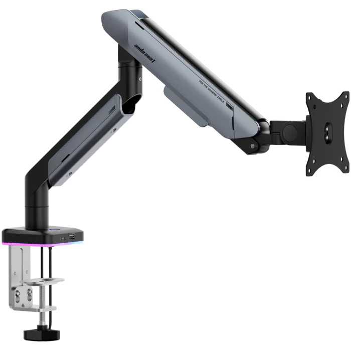 Крепление настольное Anda Seat Stealth PRO II RGB 17''-42'' Titanium (AD-W-A9X-1S-BT) - Фото 1