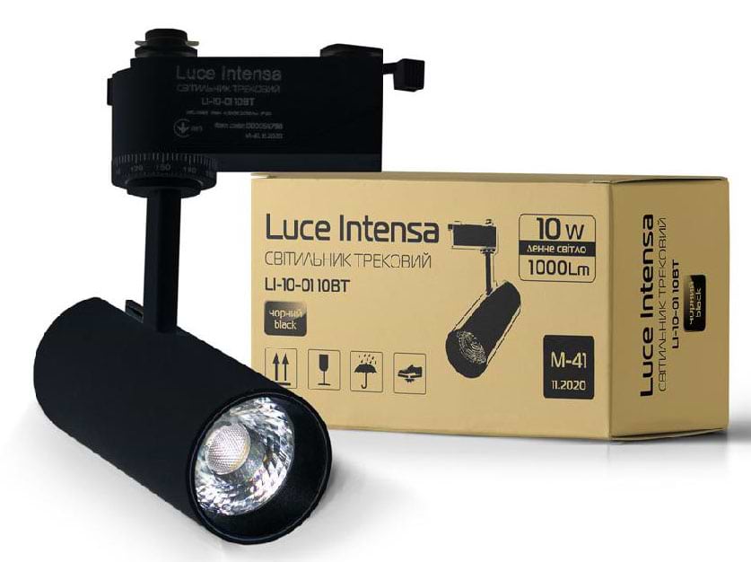 Светодиодный светильник Luce Intensa трековый LI-10-01 10Вт 4200К черный (000056799)