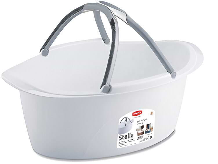 Корзина для хранения Stefanplast Stella с ручками 25 л Белый (PR181A/1)