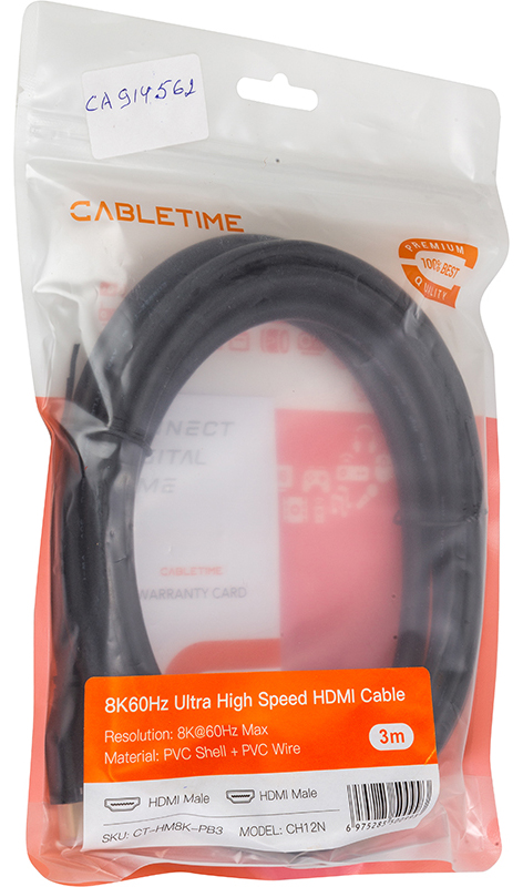 Фото - Кабель HDMI PowerPlant HDMI - HDMI 3m (CA914562)