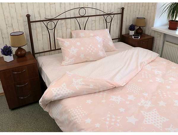 Фото - Комплект постельного белья Руно Beige star_1 бязь (845.114Б_Beige star_1)