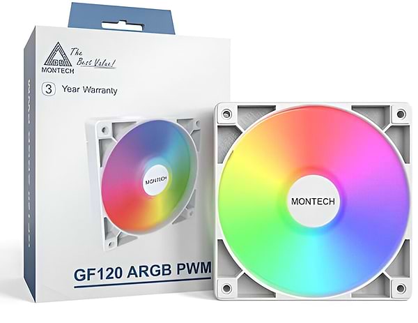 Фото - Корпусный вентилятор Montech GF120 PWM White