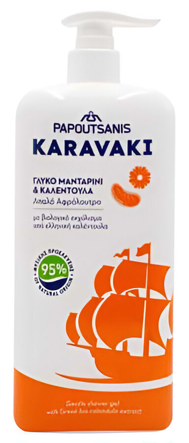 Купити Гель для душа Karavaki Календула та Мандарин 750 мл (KSGCM750) - Фото 1 Гель для душа Karavaki Календула та Мандарин 750 мл (KSGCM750) - Фото 1