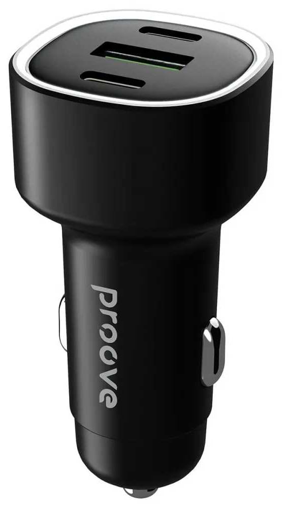 Автомобильное зарядное устройство Proove Flash 60W (2Type-C + USB) Black (CCFL60111201)