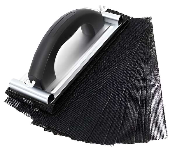 Фото - Сетка шлифовальная S&R 30 шт. 10xP80,P120,P220 93х280 мм (230093030)