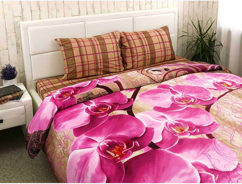 Комплект постільної білизни Руно Fuchsia сатин (845.137К_20-1315Fuchsia)