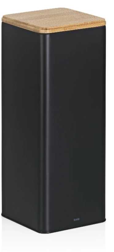 Ємність для сипучих Kela Kiril 3 л Black (17890) - Фото 1