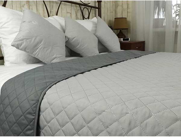 Фото - Покривало полуторне Руно 150х212 Grey темно сірий + світло сірий (360.52У_Grey)