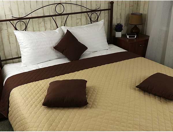 Фото - Покривало двоспальне Руно 220х240 Chocolate шоколадно-бежеве (330.52У_Chocolate)