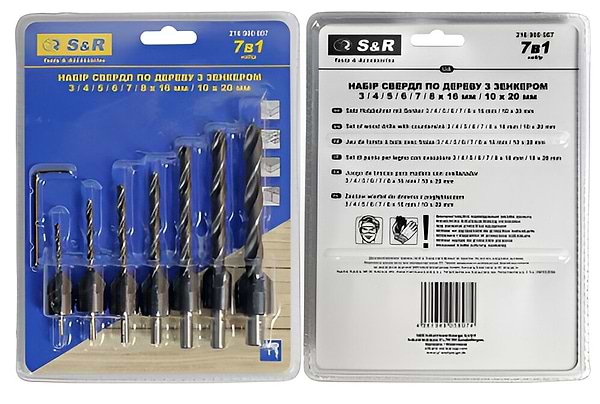 Фото - Набор сверл S&R Meister 3-10 мм 7 шт. (216900007)