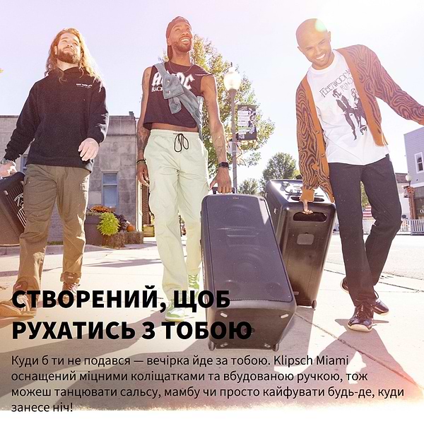 Фото - Портативна акустика Klipsch Miami Black (1073417)