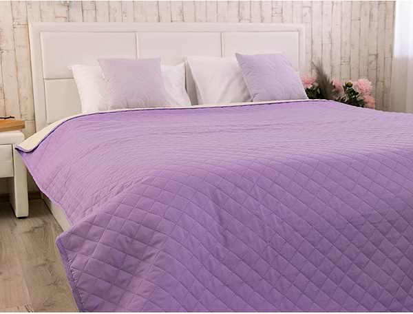 Фото - Покривало полуторне Руно 150х212 Севілья бузково-молочне (360.52У_Севілья)