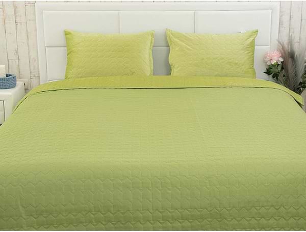 Фото - Покривало полуторне Руно 150х220 велюр (360.55_Green banana)