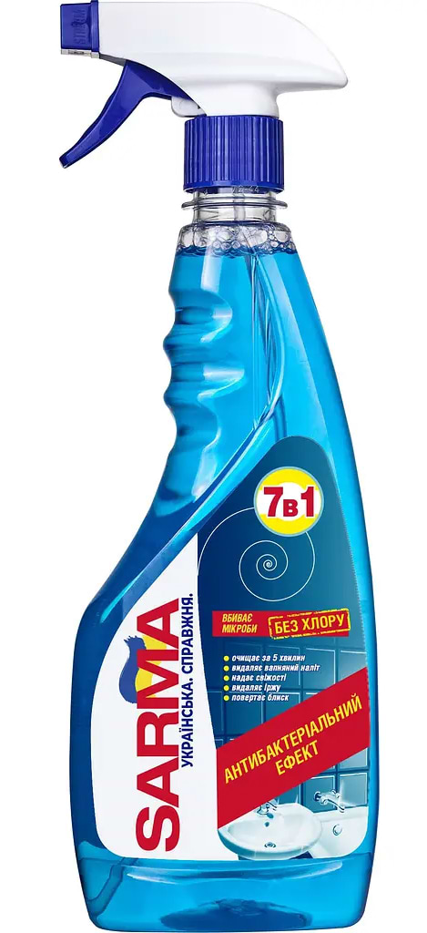 Засіб для миття у ванній кімнаті Sarma 500 мл з тригером (4820268100658) - Фото 1