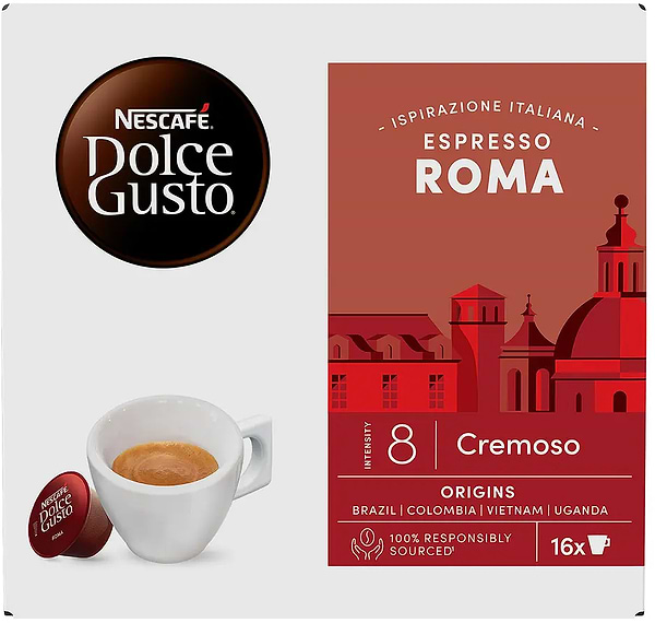 Фото - Кава у капсулах Nescafe DOLCE GUSTO espresso Roma 16 шт. 99.2 г