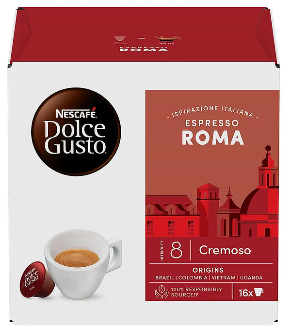 Фото - Кава у капсулах Nescafe DOLCE GUSTO espresso Roma 16 шт. 99.2 г
