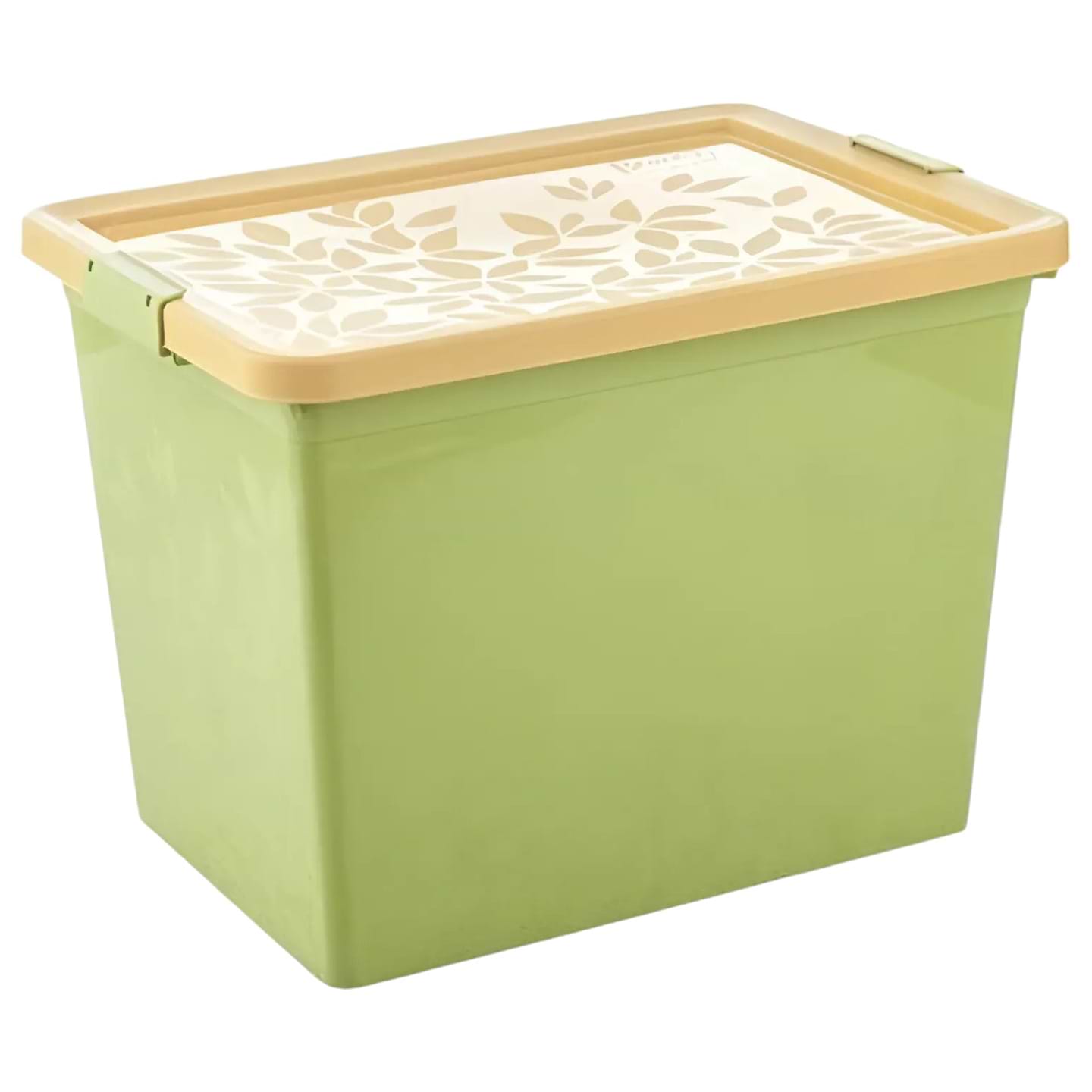 Короб для хранения BRANQ Жасмин 22л зеленый с кр. (7122-3)